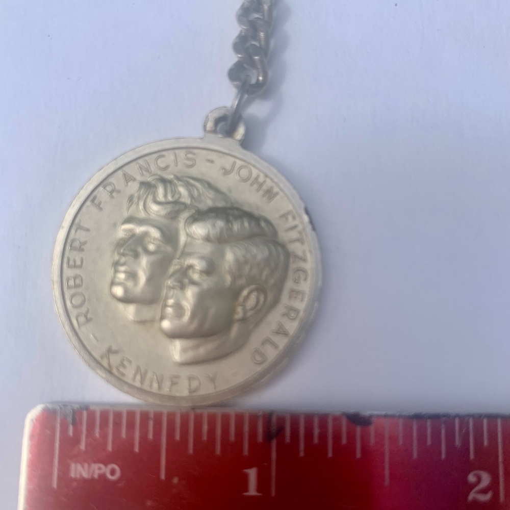 JFK, RFK & POPE Francis Paul Keychain with Medallion